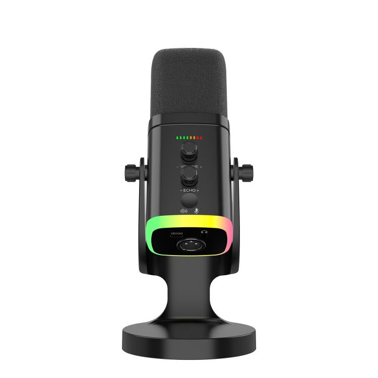 Microfono da gioco RGB con driver dinamico USB YU8, riduzione del rumore e riduzione del rumore.