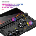 Custodia per telefono antiurto in TPU + PC con supporto, For Galaxy Z Fold8 Ultra 5G, For Galaxy Z Flip8 5G