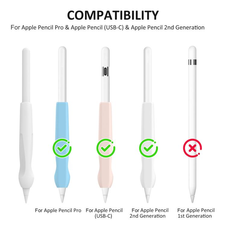 DUX DUCIS Stoyobe Serie AP-III - Impugnatura in silicone tinta unita, For Apple Pencil Pro / USB-C / 2