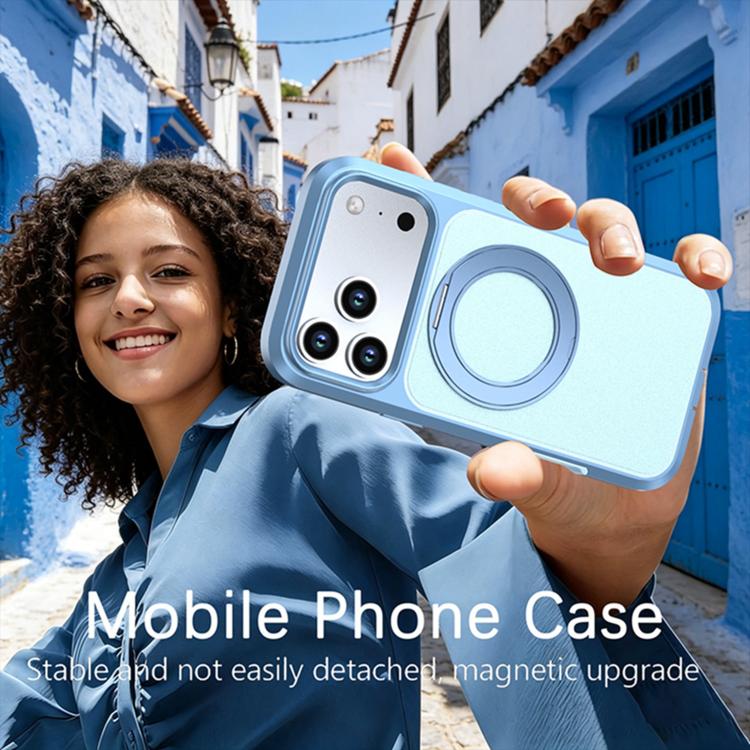 Custodia protettiva magnetica in silicone anti-caduta per telefono con supporto girevole a 360°, For iPhone 18 Pro, For iPhone 18 Pro Max, For iPhone 17 Pro Max, For iPhone 17 Pro