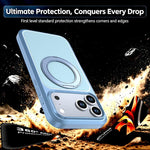 Custodia protettiva magnetica in silicone anti-caduta per telefono con supporto girevole a 360°, For iPhone 18 Pro, For iPhone 18 Pro Max, For iPhone 17 Pro Max, For iPhone 17 Pro