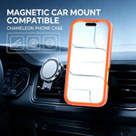 Custodia protettiva magnetica in silicone anti-caduta per telefono con supporto girevole a 360°, For iPhone 17, For iPhone 16 Pro Max, For iPhone 16 Pro, For iPhone 16 Plus, For iPhone 16, For iPhone 15 Pro Max