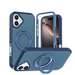 Custodia protettiva magnetica in silicone anti-caduta per telefono con supporto girevole a 360°, For iPhone 17, For iPhone 16 Pro Max, For iPhone 16 Pro, For iPhone 16 Plus, For iPhone 16, For iPhone 15 Pro Max