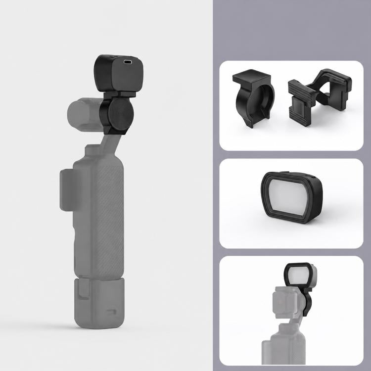 Supporto magnetico NEEWER per luce di riempimento per action camera DJI Osmo Pocket 3., Single Light with Mount, Dual Light with Mount, Triple Light with Mount, Fill Light Filter Kit, Dual Light Kit, Black Single Light with Mount                       ...