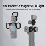 Supporto magnetico NEEWER per luce di riempimento per action camera DJI Osmo Pocket 3., Single Light with Mount, Dual Light with Mount, Triple Light with Mount, Fill Light Filter Kit, Dual Light Kit, Black Single Light with Mount                       ...