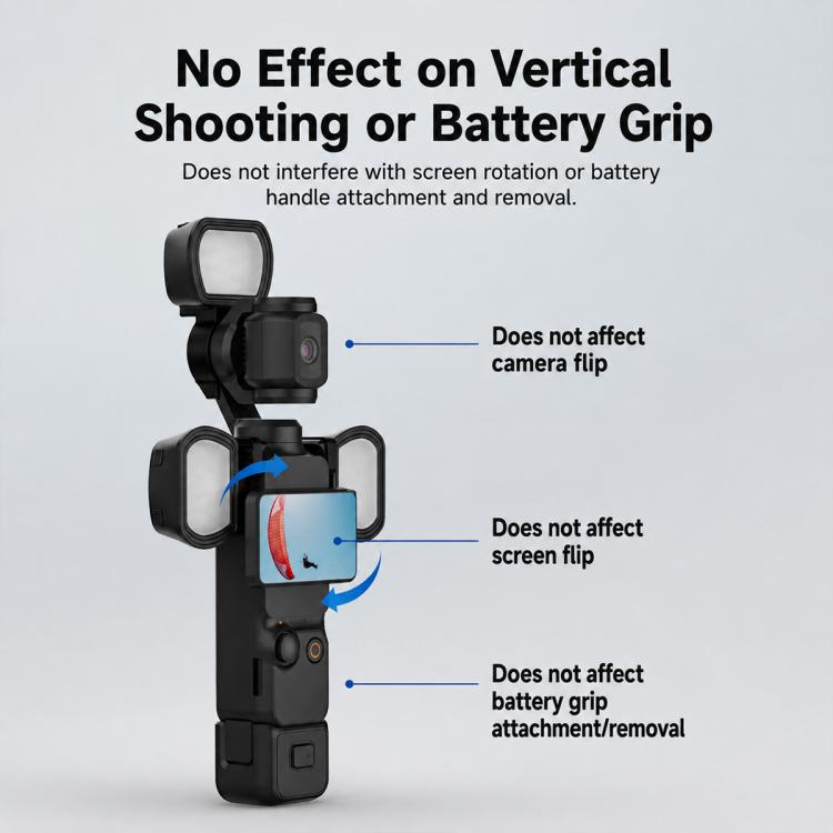 Supporto magnetico NEEWER per luce di riempimento per action camera DJI Osmo Pocket 3., Single Light with Mount, Dual Light with Mount, Triple Light with Mount, Fill Light Filter Kit, Dual Light Kit, Black Single Light with Mount                       ...