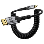 Cavo a spirale DOONJIEY da Type-C a DisplayPort 2.1 Ultra HD 16K 60Hz