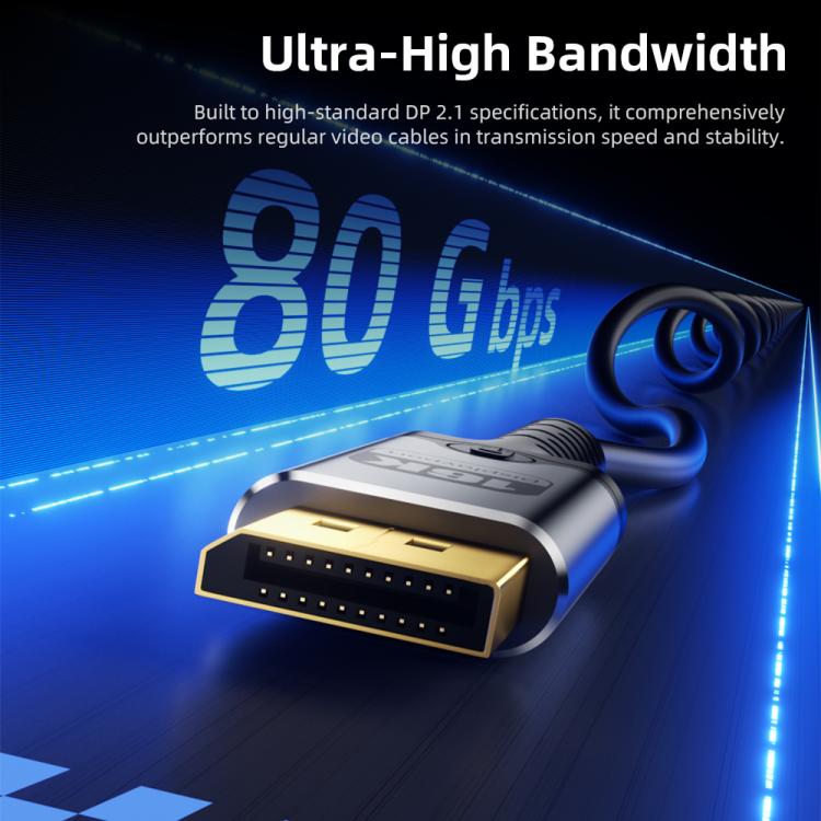 Cavo a spirale DOONJIEY da Type-C a DisplayPort 2.1 Ultra HD 16K 60Hz