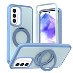 Custodia protettiva magnetica in silicone anti-caduta per telefono con supporto girevole a 360°, For Galaxy A18 5G / 4G, For Galaxy A57 5G, For Galaxy A37 / A36 / A56 5G, For Galaxy A27 5G, For Galaxy A17 / A16 / A26 5G