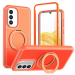 Custodia protettiva magnetica in silicone anti-caduta per telefono con supporto girevole a 360°, For Galaxy A18 5G / 4G, For Galaxy A57 5G, For Galaxy A37 / A36 / A56 5G, For Galaxy A27 5G, For Galaxy A17 / A16 / A26 5G