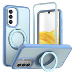 Custodia protettiva magnetica in silicone anti-caduta per telefono con supporto girevole a 360°, For Galaxy A18 5G / 4G, For Galaxy A57 5G, For Galaxy A37 / A36 / A56 5G, For Galaxy A27 5G, For Galaxy A17 / A16 / A26 5G