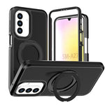 Custodia protettiva magnetica in silicone anti-caduta per telefono con supporto girevole a 360°, For Galaxy A18 5G / 4G, For Galaxy A57 5G, For Galaxy A37 / A36 / A56 5G, For Galaxy A27 5G, For Galaxy A17 / A16 / A26 5G