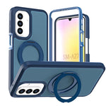 Custodia protettiva magnetica in silicone anti-caduta per telefono con supporto girevole a 360°, For Galaxy A18 5G / 4G, For Galaxy A57 5G, For Galaxy A37 / A36 / A56 5G, For Galaxy A27 5G, For Galaxy A17 / A16 / A26 5G