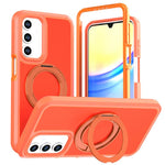 Custodia protettiva magnetica in silicone anti-caduta per telefono con supporto girevole a 360°, For Galaxy A18 5G / 4G, For Galaxy A57 5G, For Galaxy A37 / A36 / A56 5G, For Galaxy A27 5G, For Galaxy A17 / A16 / A26 5G