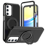 Custodia protettiva magnetica in silicone anti-caduta per telefono con supporto girevole a 360°, For Galaxy A18 5G / 4G, For Galaxy A57 5G, For Galaxy A37 / A36 / A56 5G, For Galaxy A27 5G, For Galaxy A17 / A16 / A26 5G