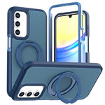 Custodia protettiva magnetica in silicone anti-caduta per telefono con supporto girevole a 360°, For Galaxy A18 5G / 4G, For Galaxy A57 5G, For Galaxy A37 / A36 / A56 5G, For Galaxy A27 5G, For Galaxy A17 / A16 / A26 5G