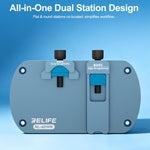 RELIFE RL-601PX Correttore di bordi a doppia stazione per iPhone: bordi piatti e angoli arrotondati, RELIFE RL-601PX