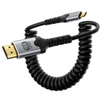 Cavo a spirale Type-C a HDMI UHD 16K 60Hz per mirroring audio e video