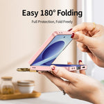 Custodia per telefono in PC ultra sottile con anello Z di GKK, For Galaxy Z Flip8 5G