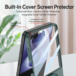 Custodia per telefono in PC ultra sottile con anello Z di GKK, For Galaxy Z Flip8 5G