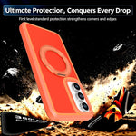 Custodia protettiva magnetica in silicone anti-caduta per telefono con supporto girevole a 360°, For Galaxy S26 / S25 FE 5G, For Galaxy S26+ 5G, For Galaxy S26 Ultra 5G, For Galaxy S26 5G, For Galaxy S25 Ultra 5G