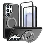 Custodia protettiva magnetica in silicone anti-caduta per telefono con supporto girevole a 360°, For Galaxy S26 / S25 FE 5G, For Galaxy S26+ 5G, For Galaxy S26 Ultra 5G, For Galaxy S26 5G, For Galaxy S25 Ultra 5G