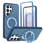 Custodia protettiva magnetica in silicone anti-caduta per telefono con supporto girevole a 360°, For Galaxy S26 / S25 FE 5G, For Galaxy S26+ 5G, For Galaxy S26 Ultra 5G, For Galaxy S26 5G, For Galaxy S25 Ultra 5G