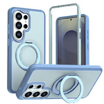 Custodia protettiva magnetica in silicone anti-caduta per telefono con supporto girevole a 360°, For Galaxy S26 / S25 FE 5G, For Galaxy S26+ 5G, For Galaxy S26 Ultra 5G, For Galaxy S26 5G, For Galaxy S25 Ultra 5G