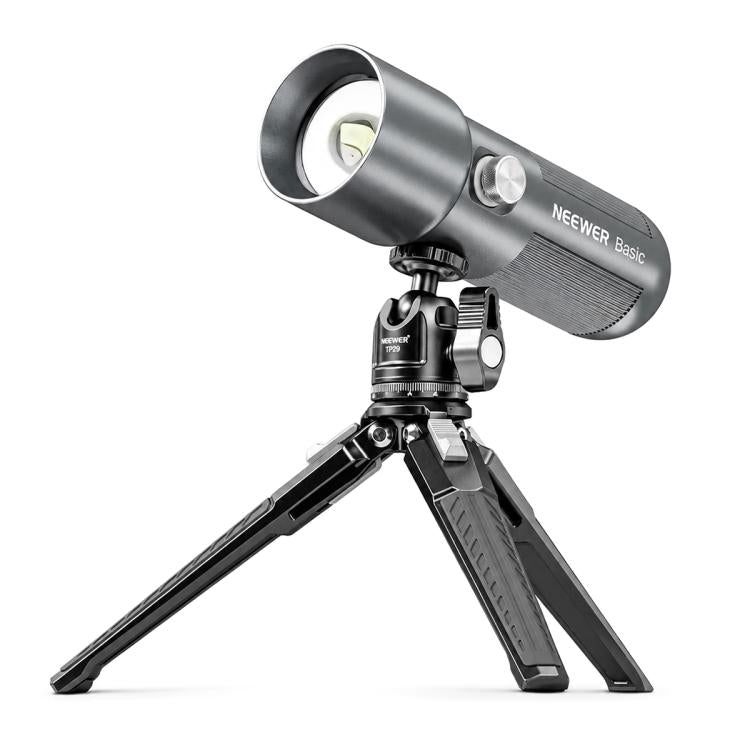 NEEWER BASICS FL10 Torcia fotografica portatile da 10W, Kit with 20 Filters & Snoot & Bag, FL10 Light Kit with Tripod