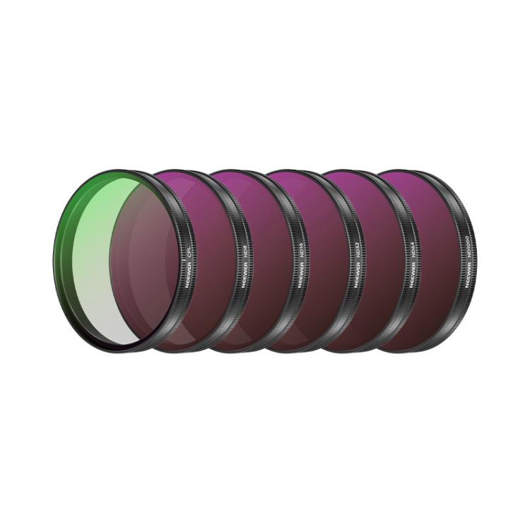 Filtro per obiettivo fotocamera NEEWER per DJI Osmo Action 6 / 5 Pro / 4, 6 in 1 CPL ND External, 4 in 1 ND8-64PL, 4 in 1 CPL ND8-32 Threaded, 6 in 1 CPL ND Threaded
