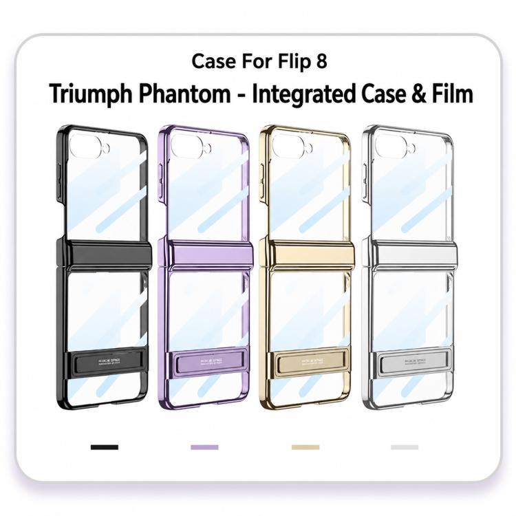Custodia magnetica integrata GKK per telefono Triumph Phantom con supporto, For Galaxy Z Flip8 5G