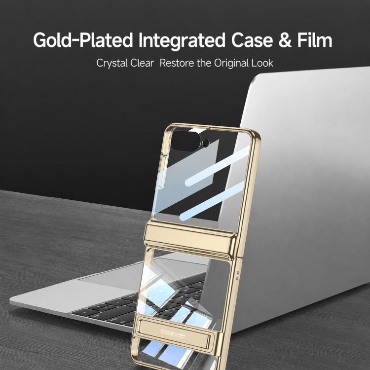 Custodia magnetica integrata GKK per telefono Triumph Phantom con supporto, For Galaxy Z Flip8 5G