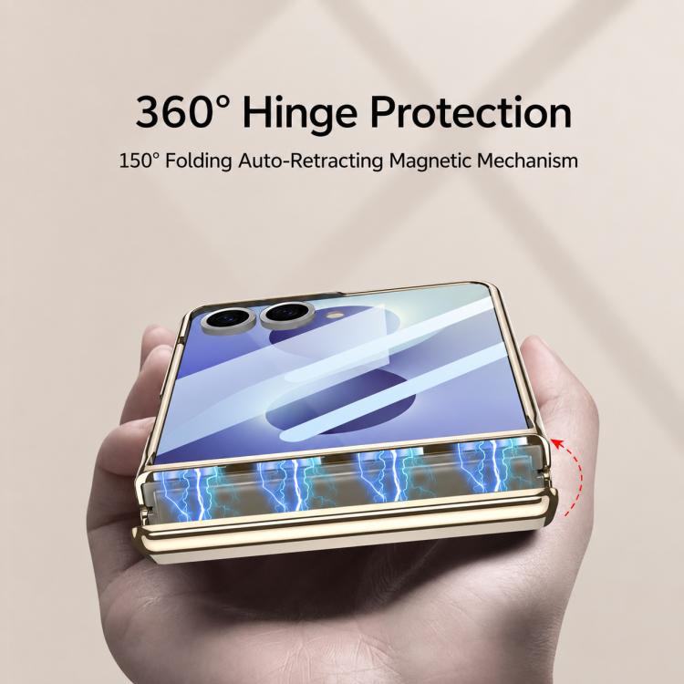 Custodia magnetica integrata GKK per telefono Triumph Phantom con supporto, For Galaxy Z Flip8 5G