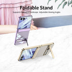 Custodia magnetica integrata GKK per telefono Triumph Phantom con supporto, For Galaxy Z Flip8 5G