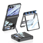 Custodia magnetica integrata GKK per telefono Triumph Phantom con supporto, For Galaxy Z Flip8 5G