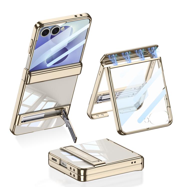 Custodia magnetica integrata GKK per telefono Triumph Phantom con supporto, For Galaxy Z Flip8 5G