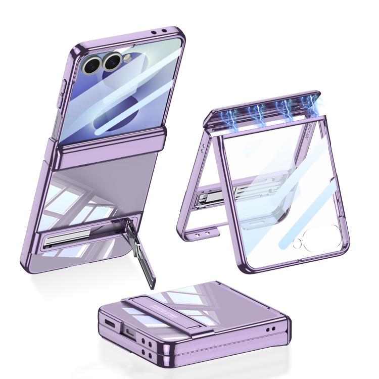 Custodia magnetica integrata GKK per telefono Triumph Phantom con supporto, For Galaxy Z Flip8 5G