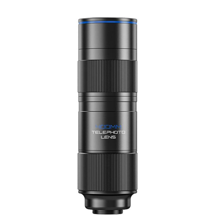 Teleobiettivo NEEWER LS-78 da 400 mm per smartphone con clip di fissaggio filettata da 17 mm.