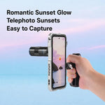 Teleobiettivo NEEWER LS-78 da 400 mm per smartphone con clip di fissaggio filettata da 17 mm.