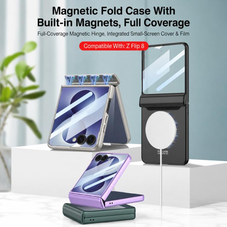 Custodia a libro GKK con chiusura magnetica integrata e copertura completa., For Galaxy Z Flip8 5G
