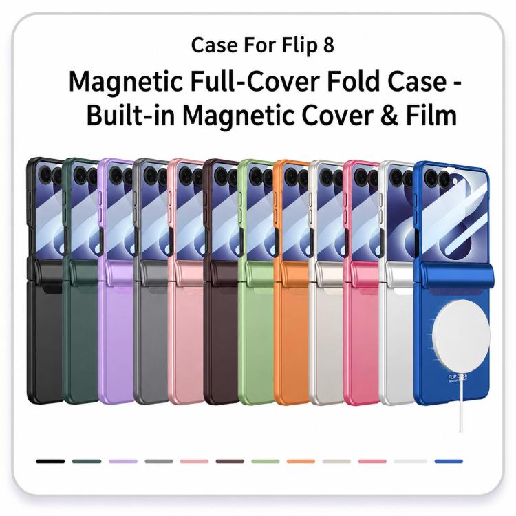 Custodia a libro GKK con chiusura magnetica integrata e copertura completa., For Galaxy Z Flip8 5G