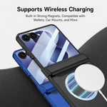 Custodia a libro GKK con chiusura magnetica integrata e copertura completa., For Galaxy Z Flip8 5G