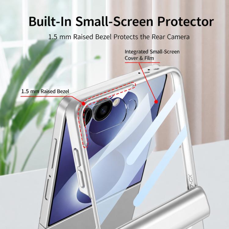 Custodia a libro GKK con chiusura magnetica integrata e copertura completa., For Galaxy Z Flip8 5G