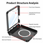 Custodia a libro GKK con chiusura magnetica integrata e copertura completa., For Galaxy Z Flip8 5G