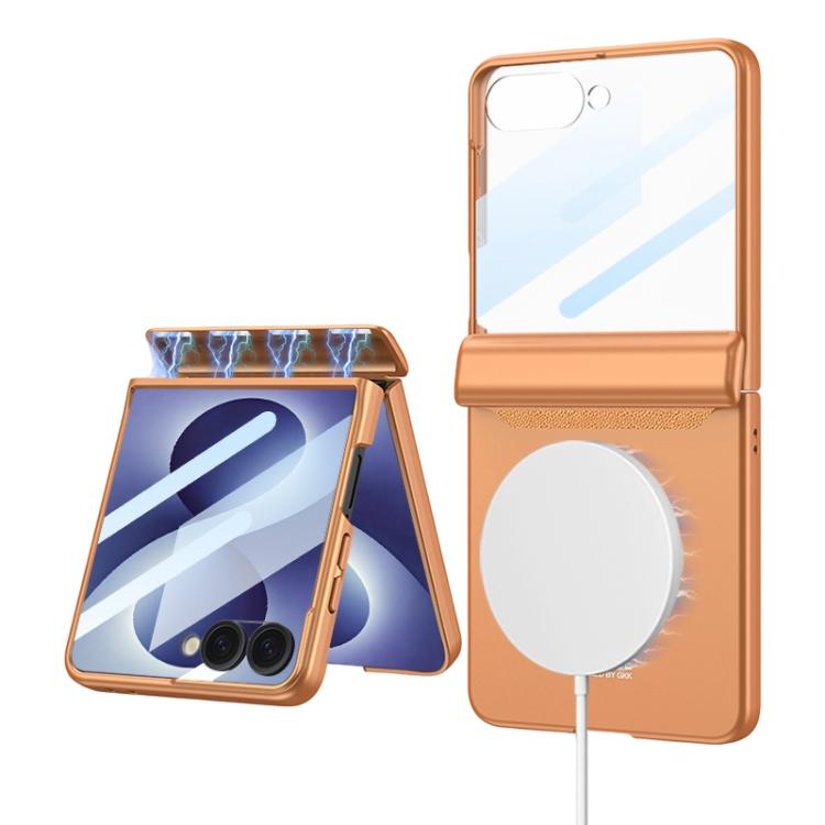 Custodia a libro GKK con chiusura magnetica integrata e copertura completa., For Galaxy Z Flip8 5G
