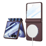 Custodia a libro GKK con chiusura magnetica integrata e copertura completa., For Galaxy Z Flip8 5G