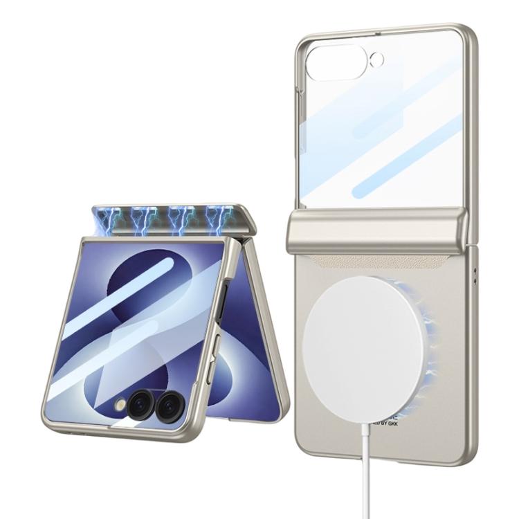 Custodia a libro GKK con chiusura magnetica integrata e copertura completa., For Galaxy Z Flip8 5G