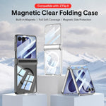 GKK Integrated Folding Transparent Magnetic Phone Case, For Galaxy Z Flip8 5G