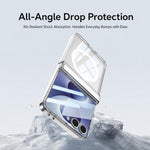 GKK Integrated Folding Transparent Magnetic Phone Case, For Galaxy Z Flip8 5G