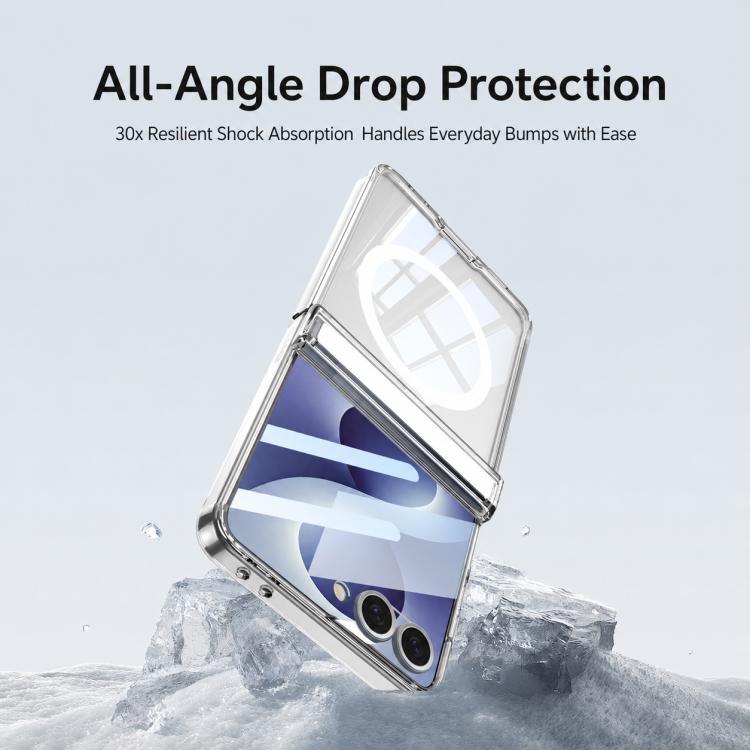 GKK Integrated Folding Transparent Magnetic Phone Case, For Galaxy Z Flip8 5G